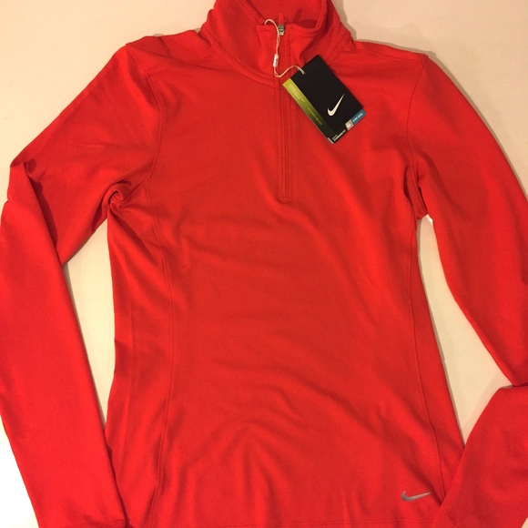 Nike Tops - NWT Nike Women's Dry-fit  1/4 Zip Shirt XS red